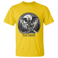 Jersey Devil Playing Dart T Shirt Gothic Horror Gift Pine Barrens New Jersey - Wonder Print Shop