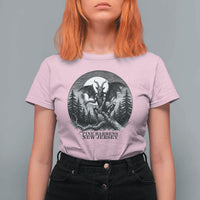 Jersey Devil Playing Dart T Shirt For Women Gothic Horror Gift Pine Barrens New Jersey - Wonder Print Shop