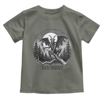Jersey Devil Playing Dart Toddler T Shirt Gothic Horror Gift Pine Barrens New Jersey - Wonder Print Shop