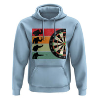 Funny Bigfoot Dart Player Crytid Sunset Retro Vintage Hoodie Dartist Gift - Wonder Print Shop