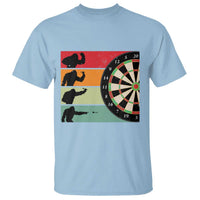 Funny Bigfoot Dart Player Crytid Sunset Retro Vintage T Shirt Dartist Gift - Wonder Print Shop