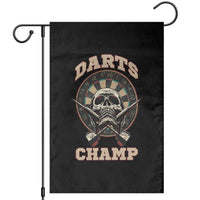 Darts Player Champion Garden Flag Skull Dartboard Retro Style - Wonder Print Shop