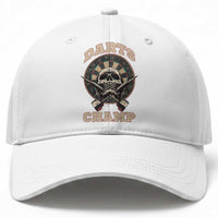 Darts Player Champion Baseball Cap Skull Dartboard Retro Style