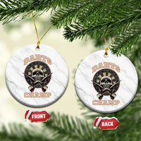 Darts Player Champion Ceramic Ornament Skull Dartboard Retro Style - Wonder Print Shop