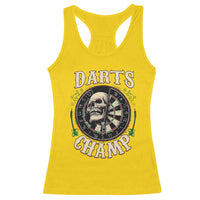Skull Dartboard Retro Vintage Racerback Tank Top Darts Player Champion Gift - Wonder Print Shop