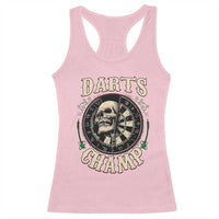 Skull Dartboard Retro Vintage Racerback Tank Top Darts Player Champion Gift - Wonder Print Shop