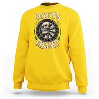 Skull Dartboard Retro Vintage Sweatshirt Darts Player Champion Gift - Wonder Print Shop