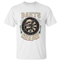 Skull Dartboard Retro Vintage T Shirt Darts Player Champion Gift - Wonder Print Shop