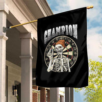 Gothic Skull Dart Master Garden Flag Funny Skeleton Dartboard Champion Gift - Wonder Print Shop