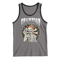 Gothic Skull Dart Master Tank Top Funny Skeleton Dartboard Champion Gift - Wonder Print Shop