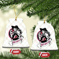 Funny Crazy Darts Lady Ceramic Ornament Coolest Girls Play Darts - Wonder Print Shop