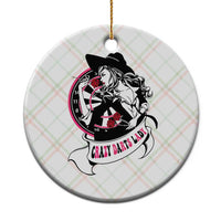 Funny Crazy Darts Lady Ceramic Ornament Coolest Girls Play Darts - Wonder Print Shop