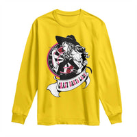 Funny Crazy Darts Lady Long Sleeve Shirt Coolest Girls Play Darts - Wonder Print Shop
