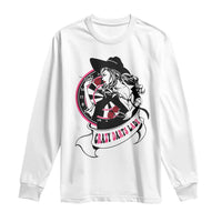 Funny Crazy Darts Lady Long Sleeve Shirt Coolest Girls Play Darts - Wonder Print Shop