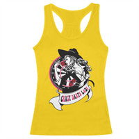 Funny Crazy Darts Lady Racerback Tank Top Coolest Girls Play Darts - Wonder Print Shop