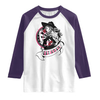 Funny Crazy Darts Lady Raglan Shirt Coolest Girls Play Darts - Wonder Print Shop