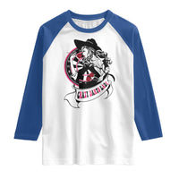 Funny Crazy Darts Lady Raglan Shirt Coolest Girls Play Darts - Wonder Print Shop