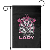 Crazy Darts Lady Garden Flag Funny Pub Game Gift For Women - Wonder Print Shop