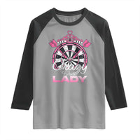 Crazy Darts Lady Raglan Shirt Funny Pub Game Gift For Women - Wonder Print Shop