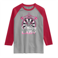Crazy Darts Lady Raglan Shirt Funny Pub Game Gift For Women - Wonder Print Shop
