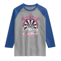 Crazy Darts Lady Raglan Shirt Funny Pub Game Gift For Women - Wonder Print Shop