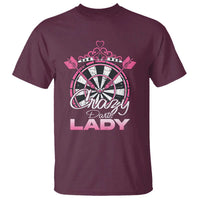 Crazy Darts Lady T Shirt Funny Pub Game Gift For Women - Wonder Print Shop