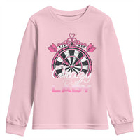 Crazy Darts Lady Youth Sweatshirt Funny Pub Game Gift For Women - Wonder Print Shop