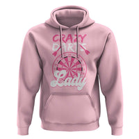 Crazy Darts Lady Bullseye Dart Shooting Hoodie Female Dartist Gift - Wonder Print Shop