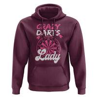 Crazy Darts Lady Bullseye Dart Shooting Hoodie Female Dartist Gift - Wonder Print Shop