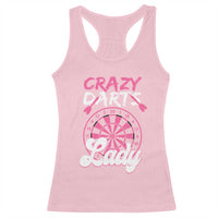 Crazy Darts Lady Bullseye Dart Shooting Racerback Tank Top Female Dartist Gift - Wonder Print Shop