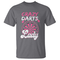 Crazy Darts Lady Bullseye Dart Shooting T Shirt Female Dartist Gift - Wonder Print Shop
