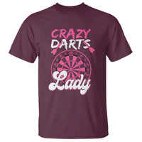 Crazy Darts Lady Bullseye Dart Shooting T Shirt Female Dartist Gift - Wonder Print Shop