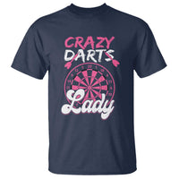 Crazy Darts Lady Bullseye Dart Shooting T Shirt Female Dartist Gift - Wonder Print Shop