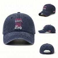 Crazy Darts Lady Bullseye Dart Shooting Washed Cotton Baseball Cap Female Dartist Gift