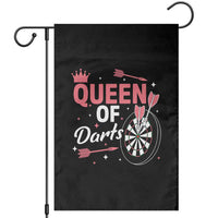 Queen Of Darts Bullseye Shooter Garden Flag Female Dartist Gift - Wonder Print Shop