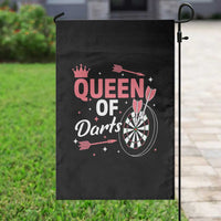 Queen Of Darts Bullseye Shooter Garden Flag Female Dartist Gift - Wonder Print Shop