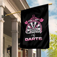 Queen Of Darts Garden Flag Funny Dart Gift For Women - Wonder Print Shop