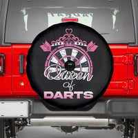 Queen Of Darts Spare Tire Cover Funny Dart Gift For Women - Wonder Print Shop
