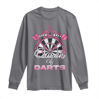 Queen Of Darts Long Sleeve Shirt Funny Dart Gift For Women - Wonder Print Shop