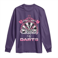 Queen Of Darts Long Sleeve Shirt Funny Dart Gift For Women - Wonder Print Shop