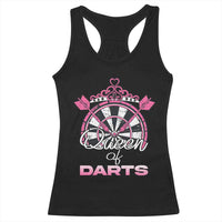 Queen Of Darts Racerback Tank Top Funny Dart Gift For Women - Wonder Print Shop