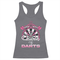 Queen Of Darts Racerback Tank Top Funny Dart Gift For Women - Wonder Print Shop