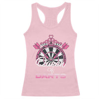 Queen Of Darts Racerback Tank Top Funny Dart Gift For Women - Wonder Print Shop