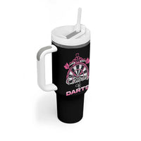 Queen Of Darts Tumbler With Handle Funny Dart Gift For Women - Wonder Print Shop