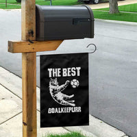 The Best Cat Goalkeeper Garden Flag Soccer Player Gift