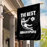 The Best Cat Goalkeeper Garden Flag Soccer Player Gift