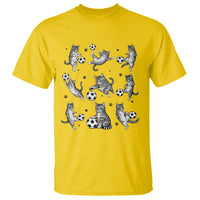 Funny Cat Soccer Player T Shirt Gift For Soccer Lovers