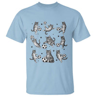 Funny Cat Soccer Player T Shirt Gift For Soccer Lovers
