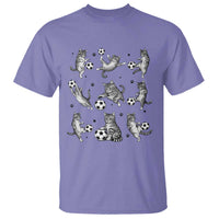 Funny Cat Soccer Player T Shirt Gift For Soccer Lovers