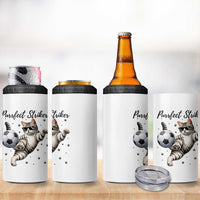 Purrfect Striker 4 in 1 Can Cooler Tumbler Funny Cat Soccer Player Gift